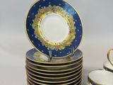 a stack of cups and saucers sitting on top of each other