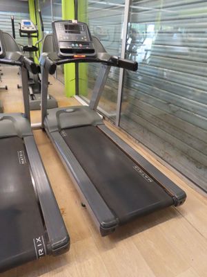 two treads on the floor in the gym