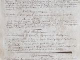 a piece of paper with writing on it sitting on top of a table