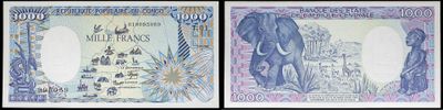 trois billets de banque différents, sur lesquels figure l'image d'un éléphant d'un côté et celle d'un éléphant de l'autre
