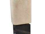 an image of a square stone block on a black base