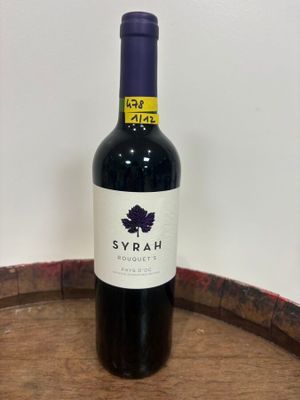 Lot de 12 bouteilles de vin rouge Syrah 2021 Rouquet's Pays d'Oc Celli - Photo 1