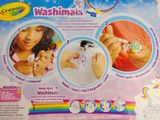 a box of crayon washables with a picture of a little girl holding a toothbrush