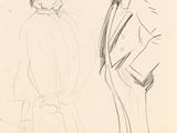 drawing of a man in a suit talking to another man in a suit