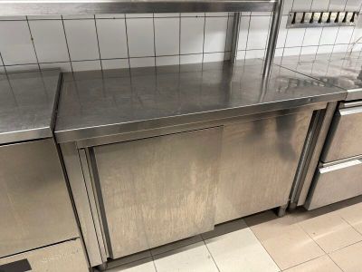 -1 meuble de rangement inox deux portes coulissantes - Photo 1