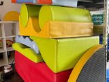 a stack of colorful boxes stacked on top of each other