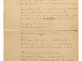 un vieux bout de papier sur lequel figurent des notes manuscrites