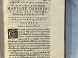 an old book with a black and white title on it
