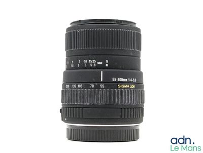 a close up of a camera lens on a white background