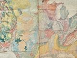 une carte des États-Unis d'Amérique accrochée au mur