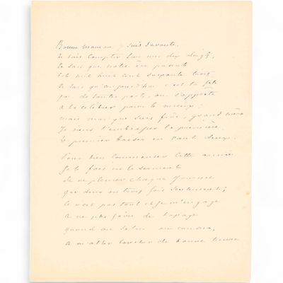 une lettre manuscrite du président des états-unis