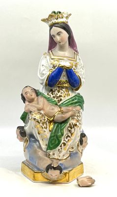 figurine représentant la Vierge Marie et l'Enfant Jésus