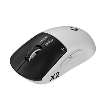 Souris de jeu sans fil Logitech GXT2 - blanche / noire