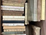 a box full of books sitting on the floor