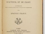 an old book with a black and white title on it
