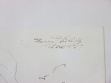a drawing of a woman ' s face on a piece of paper