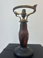 LUSCHER (XX), Pied de lampe en verre dégagé à l'acide à déco… (photo 2)