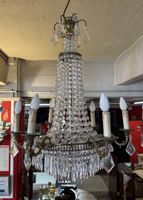Lustre en bronze à orné d'enfilages de perles, flèches et pa… (photo 2)
