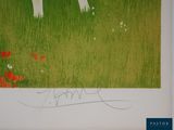 a picture of a picture of a sheep in a field