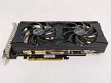 a close up of a video card on a white surface