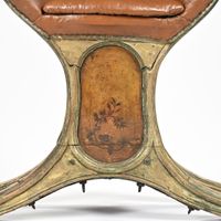 VENISE, Fauteuil de gondole en bois mouluré laqué 19ème sièc… (photo 2)