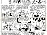 a page from a comic strip with a cartoon of a man and a woman