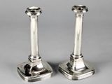 paire de chandeliers anciens en argent