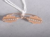 a picture of a pair of brooches hanging from a string