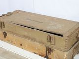 two old suitcases stacked on top of each other