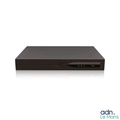 an image of a black dvd player sitting on top of a white surface