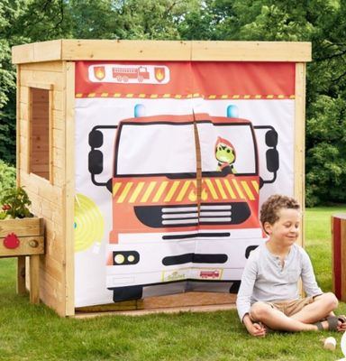 Maisonnette pour enfants, FIREFIGHTER SOULET en bois et tiss…
