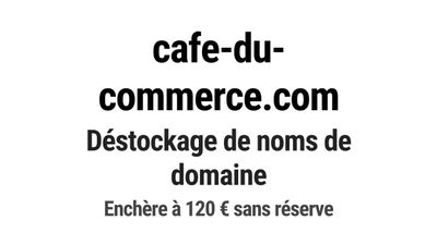 Nom de domaine cafe-du-commerce.