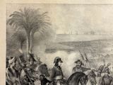 a drawing of a group of men riding horses
