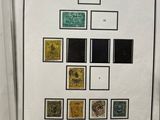 a close up of a book with a picture of stamps on it