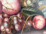 a painting of a bunch of fruit on a table