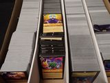 a lot of cards in a box on the table