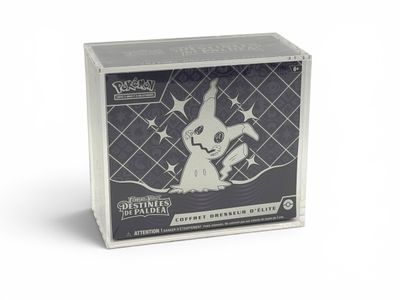 the pokemon trading card game has a box with a pokemon figure on it