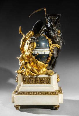 an image of a statue of a man on a horse holding a sword