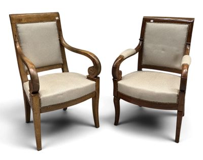 two wooden chairs with beige upholstered upholstered upholstered upholstered upholstered upholstered upholstered upholstered upholstered