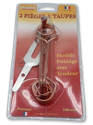 Lot de 2 - ASSAINIC - Pièges à taupes - Modèle Putange avec …