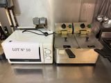 beaucoup de machines qui traînent sur le comptoir