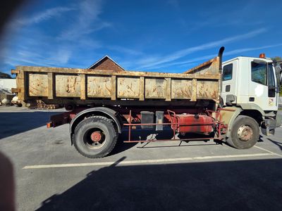 a large truck that is parked in the parking lot