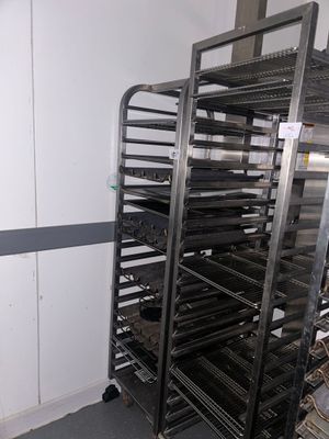 an image of a rack of food in a kitchen