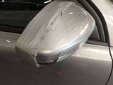 a close up of a mirror on a car ' s side view mirror