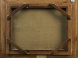 an old picture of a picture frame with a picture in it