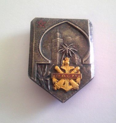 a silver and gold badge on a white surface