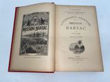 an open book with a picture of a mission in the middle of it