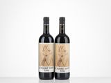 deux bouteilles de vin posées sur une table l'une à côté de l'autre