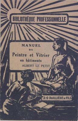 an old book with a picture of a man and a woman sitting on a bench