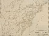 une vieille carte des États-Unis d'Amérique du Nord et d'Amérique centrale